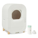 AMAZON BASICS AUTOMATIC SELF-CLEANING CAT LITTER BOX SAFETY SENSORS - WHITE - Like New
