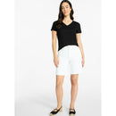 TIME AND TRU COTTON V-NECK TEE SHORT SLEEVES (4-6) - SIZE: WOMEN S - BLACK SOOT - Like New