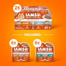 IAMS PERFECT PORTIONS WET CAT FOOD CHICKEN/TUNA HOLIDAY VARIETY PACK OF 24 - Brand New
