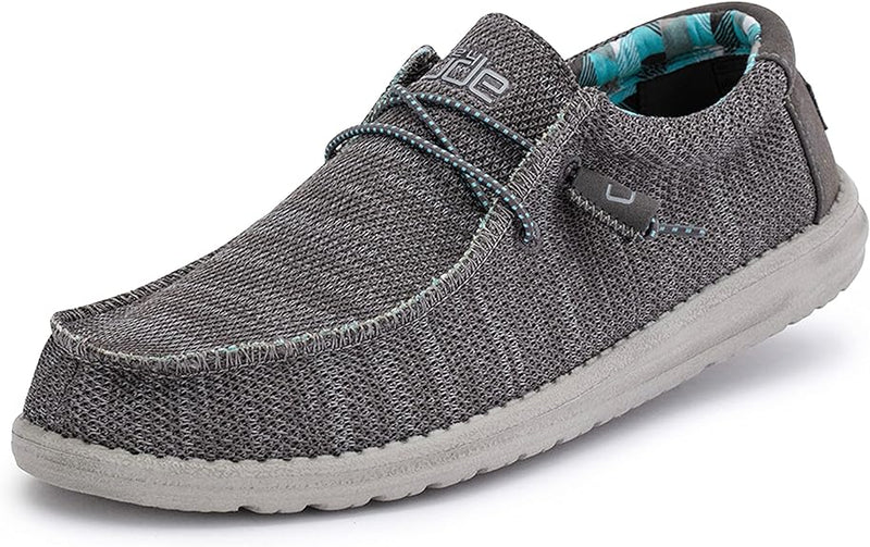 110354000 Hey Dude Wally Sox Charcoal Men's Shoe Charcoal Size 12 - Like New