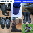 HISEA MEN WATERPROOF RAIN BOOTS RUBBER NEOPRENE - SIZE: 9 - CAMOUFLAGE/BLACK - Like New