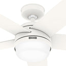 HUNTER ASHEVILLE 52” INDOOR/OUTDOOR CEILING FAN - WHITE - Brand New