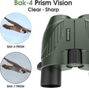 Rodcirant 20X25 Compact Binoculars - Green - Like New