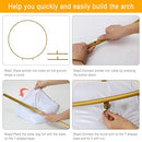 Round Wedding Arch Stand 7.2ft Gold Backdrop Stand Metal Circle Balloon Arch - Like New