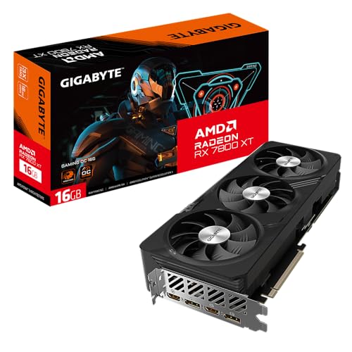 GIGABYTE RADEON RX 7800 XT GAMING OC 16GB GRAPHICS CARD GV-R78XTGAMING OC-16GD - Like New