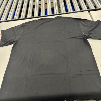 BLUE ICE PLAIN SHORT SLEEVE T-SHIRT - SIZE: MEN 2XL - BLACK - Brand New