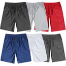 JUMP START MEN'S MOISTURE-WICKING PERFORMANCE DAZZLE SHORTS - SIZE: MEN XL - RED - Like New