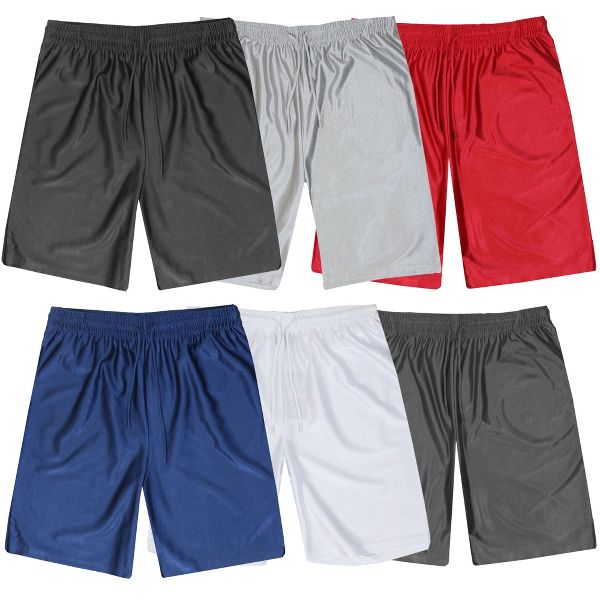 JUMP START MEN'S MOISTURE-WICKING PERFORMANCE DAZZLE SHORTS - SIZE: MEN XL - RED - Like New