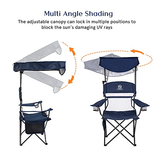 Coastrail Outdoor Canopy Camping Chair Multi-Position Adjustable Fold CTOCCC1BE - Like New