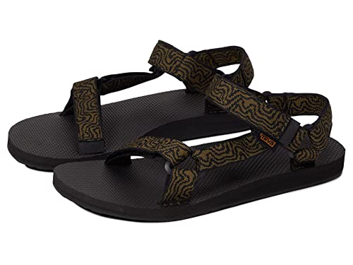 1004006 TEVA MEN'S ORIGINAL UNIVERSAL SANDAL BLACK/DARK OLIVE SIZE 10 - Like New