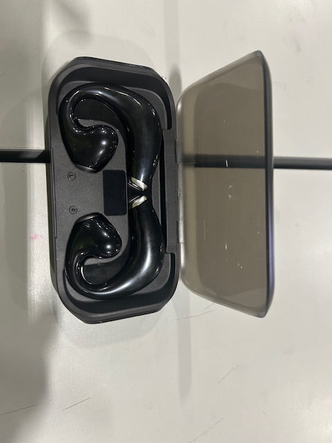 SEPTENTRA BLACK SEPTPENTA AI TRANSLATION BONE CONDUCTION CLIP ON EARBUDS - BLACK - Like New