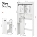 Over The Toilet Storage Cabinet Extendable Rolling Drawer-Style B0FT85JHSS - Like New