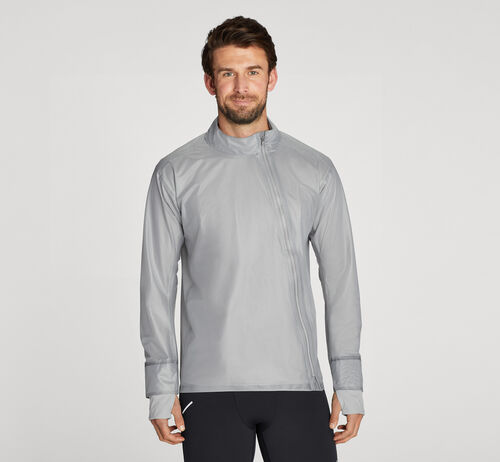 HOKA PERFORMANCE SHIELD JACKET - SIZE: MEN M - LUNAR ROCK - Brand New