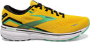 BROOKS MEN'S GHOST 15 NEUTRAL RUNNING SHOE 10.5 - Lemon Chrome/Black/Sedona Sage - Like New