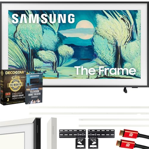Samsung 50" The Frame QLED 4K AI TV (2025) MODERN WHITE BUNDLE CLS03FAFXZA - Like New