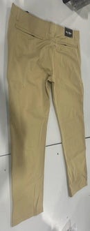 BLU ROCK MEN'S 4-WAY FLEXIBLE STRETCH CHINO PANTS - SIZE: MEN 38 - KHAKI - Brand New