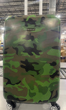 ROCKLAND SAFARI HARDSIDE SPINNER WHEEL LUGGAGE, CAMOUFLAGE - - Scratch & Dent