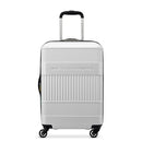 DELSEY PARIS UNITED COLORS OF BENETTON RIBBED HARDSIDE LUGGAGE SPINNER - WHITE - Brand New
