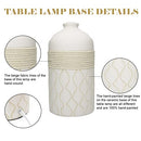 Modern Lamp Table Lamp - Living Room Lamps | Lamp for Bedroom 16.54" High - Brand New