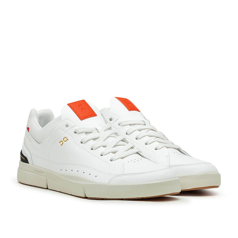 ON THE ROGER CENTER COURT MENS - SIZE US 12, EUR 47, UK 11.5 - WHITE/FLAME - Like New