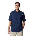 COLUMBIA MEN'S TAMIAMI II SHORT SLEEVE SHIRT - SIZE: MEN L - COLLEGIATE NAVY - Brand New