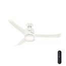 HUNTER FAN 54 IN CONTEMPORARY FRESH WHITE INDOOR CEILING FAN - WHITE - Like New