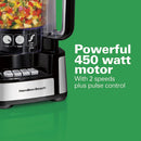 Hamilton Beach 70725A 12-Cup Stack & Snap Food Processor & Vegetable Chopper - Like New
