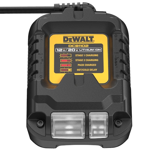 DEWALT 12V MAX/20V MAX/FLEXVOLT 2 AMP CHARGER - BLACK/YELLOW Like New