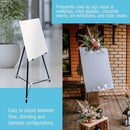 U.S. Art Supply 66" High Black Metal Display Art Easel - Adjustable Height - Brand New