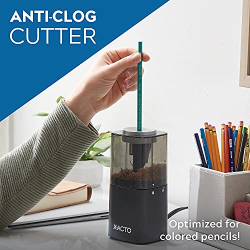 X-ACTO POWERHOUSE ELECTRIC PENCIL SHARPENER 1799X - BLACK - Like New