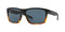 COSTA DEL MAR MEN'S SLACK TIDE RECTANGULAR POLARIZED 580P MATTE BLACK/GRAY - Like New