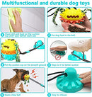 Pet Dog Silicone Molar Toy,Dog Rope Ball Pull Toy Sucker Multifunctional - Like New