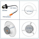 Smart Lighting 5/6" LED Recessed 90+CRI 2700-6500K+RGB LED 15W (100W) 6 PCS - Like New