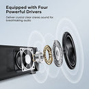 ANFLAG Sound Bar 2.1CH with Subwoofer 5EQ Modes LED Display B0B8HG5VL7 - Black - Brand New