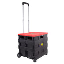dbest products Quik Cart Collapsible Rolling Crate on Wheels - Scratch & Dent