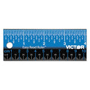 Victor Easy Read Stainless Steel Ruler, Standard/Metric, B00KTZ78X8 - Blue - Brand New