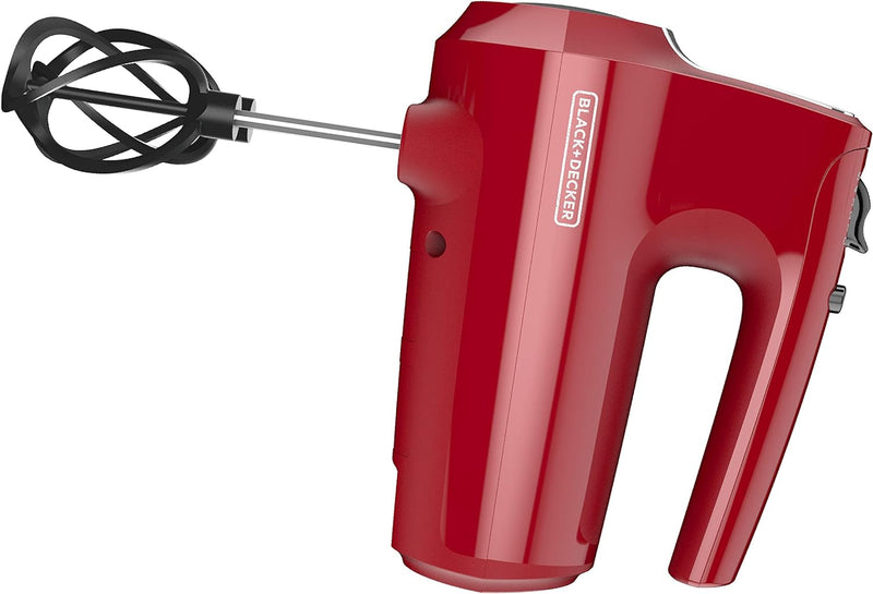 BLACK+DECKER Hand Held 5-Speed Mixer - Red - Like New