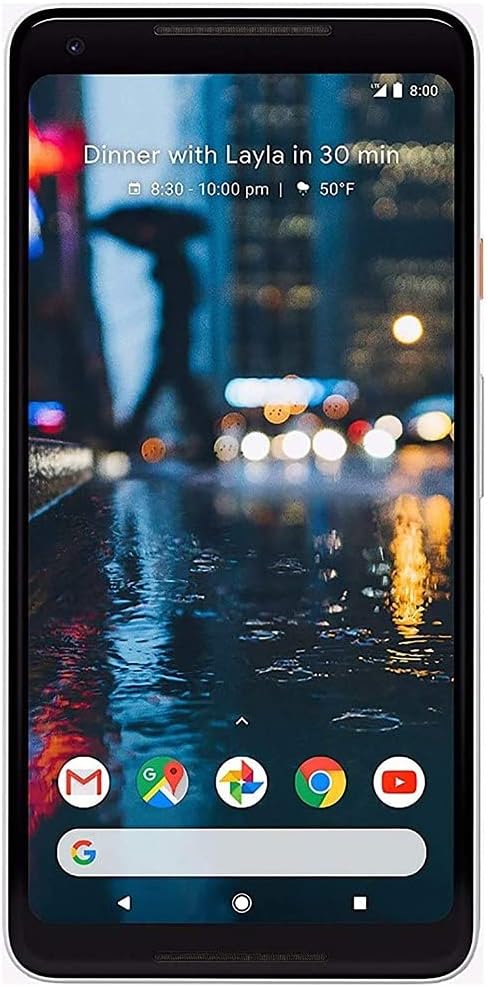 For Parts: GOOGLE PIXEL 2 XL 128GB UNLOCKED - WHITE - DEFECTIVE SCREEN/LCD