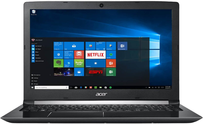 For Parts: Acer Aspire 5 15.6" FHD I7-7500U 8GB 1TB HDD 11 HOME - BLACK - BATTERY DEFECTIVE