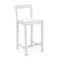 AMAZON BASICS WOODEN BAR STOOL WITH BACKREST 24" 1 UNIT - WHITE - Brand New
