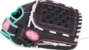 Rawlings Sure Catch Youth Series Softball Glove 12" Left Hand Throw Black/Mint - Like New