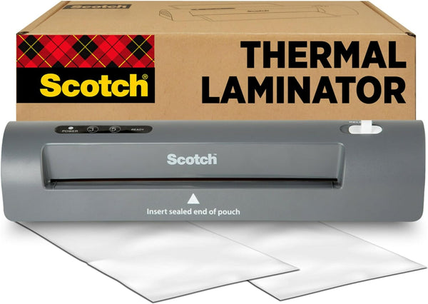 Scotch TL901X Thermal Laminator, 1 Laminating Machine, 9 in. - Gray - Like New