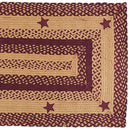 IHF Home Decor | Star Wine Premium Braided Collection | 4'x6 Rect. - Brand New