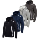 BLU ROCK MEN'S SLIM FIT FAUX FLEECE LINED FULL ZIP HOODIE - XL - HEATHER GRAY - Brand New