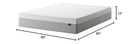 Zinus 12 Inch Green Tea Essential Memory Foam Mattress [New Version], Queen - Brand New