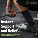 CRUCIAL COMPRESSION ANKLE BRACE COMPRESSION SUPPORT SLEEVE 1 PAIR MEDIUM - Like New