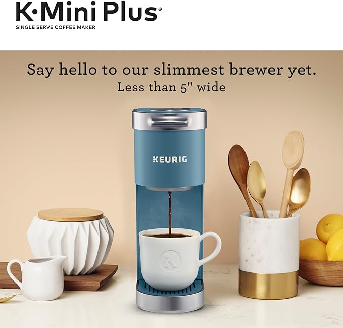 Keurig K-Mini Plus Single Serve K-Cup Pod Coffee Maker - Evening Teal Like New