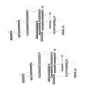 YESTBUY 2 PACK ACRYLIC RISERS DISPLAY STAND FOR POP FIGURE 98-AY03-SXQW - SILVER - Like New