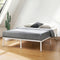 BEST PRICE MATTRESS 14 INCH METAL PLATFORM BED WHITE-FULL - WHITE - Like New