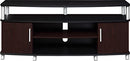 AMERIWOOD HOME CARSON TV STAND FOR TVS UP TO 50", CHERRY - - Scratch & Dent